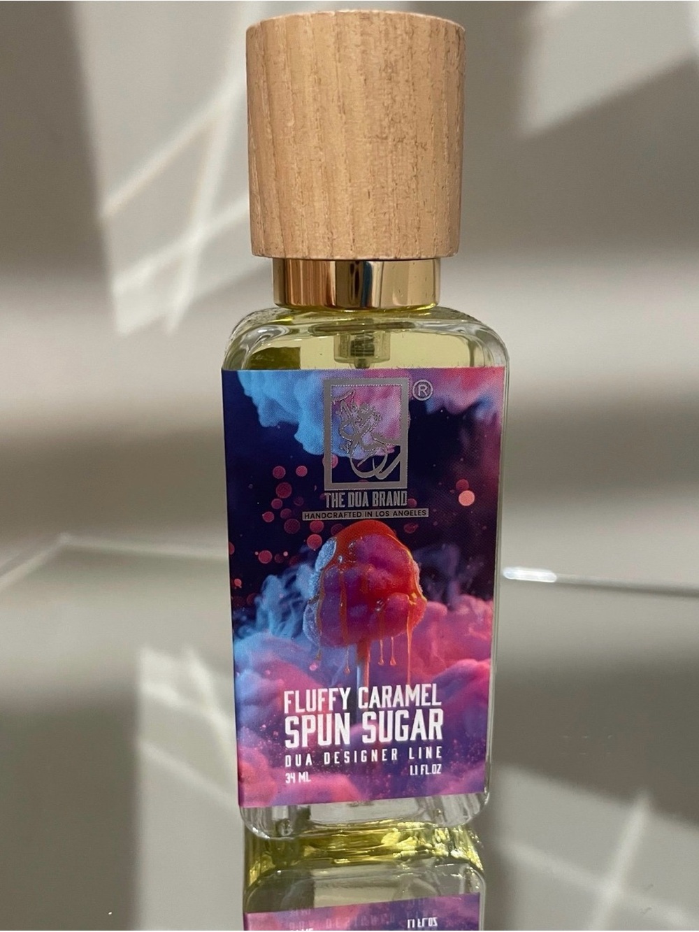 Fluffy Caramel Spun Sugar by Dua Brand - Pink/Blue